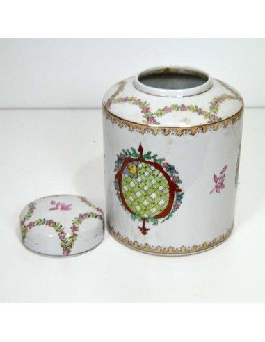 TIBOR DE PORCELANA ANTIGUO