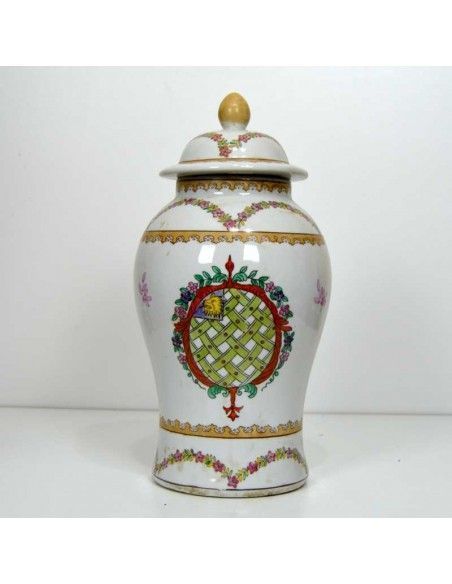 TIBOR DE PORCELANA ANTIGUO