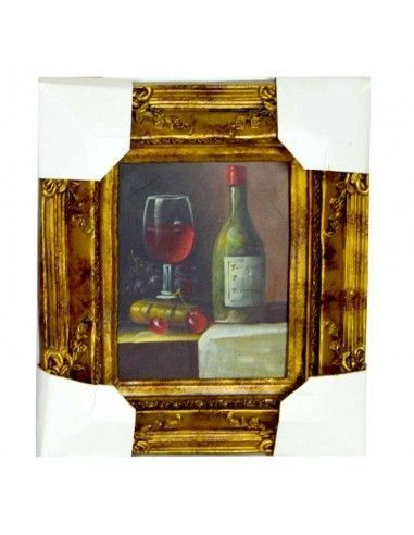 CUADRO BODEGON DE VINO