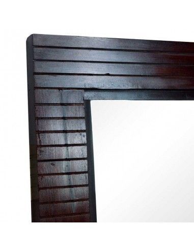 ESPEJO DE MADERA NOGAL OSCURO