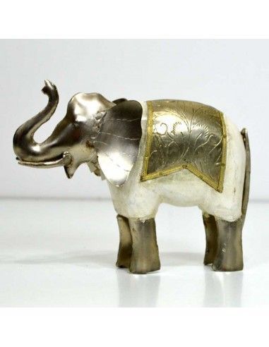 FIGURA ELEFANTE METAL Y RESINA