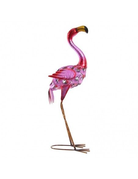 FIGURA FLAMENCO METAL ROJO