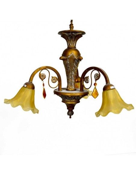 LAMPARA DE TECHO VINTAGE TRES LUC