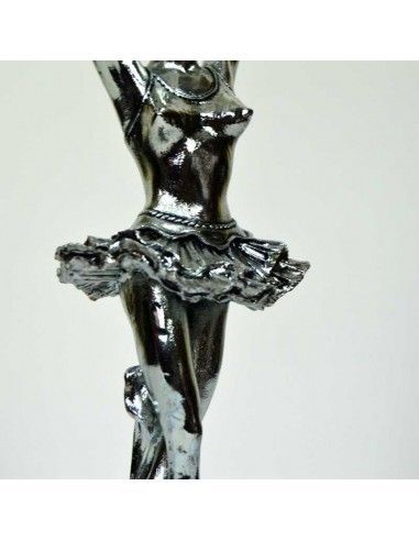 FIGURA DE BAILARINA SOBRE BASE DE MADERA