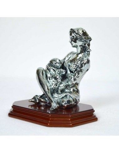 FIGURA DE BAILARINA SOBRE BASE DE MADERA